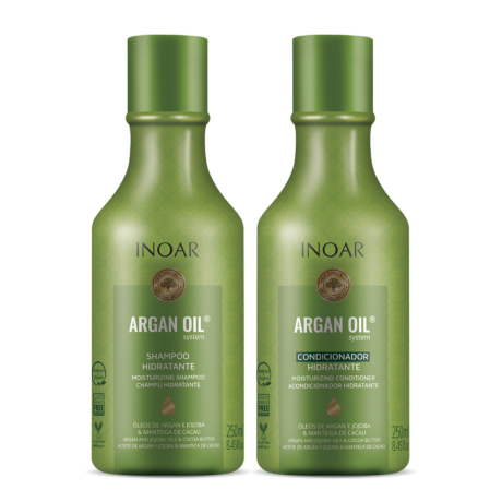 inoar argan oil system duo shampoo and conditioner