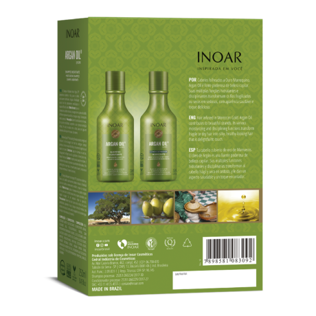 inoar argan oil system duo shampoo and conditioner