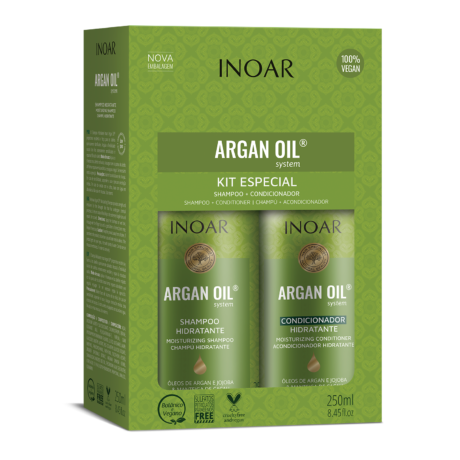 inoar argan oil system duo shampoo and conditioner