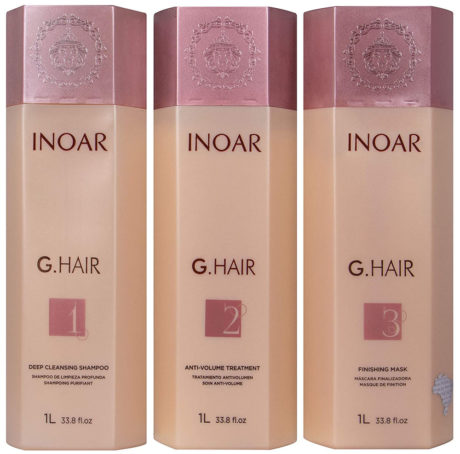 inoar g hair anti volume keratin smoothing treatment system