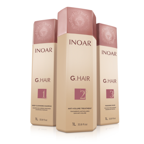 inoar g hair anti volume keratin smoothing treatment system