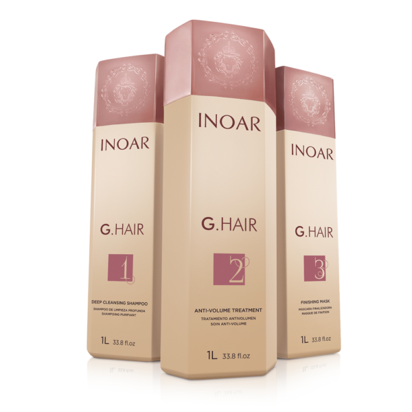 inoar g hair anti volume keratin smoothing treatment system