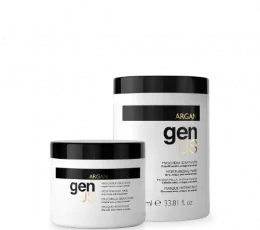 genUS deep conditioner mask that hydrates with argan and linseed oil