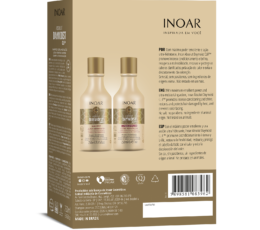 inoar absolut daymoist shampoo and conditioner with flower extract and vitamin c to keep hair hydrated and healthy