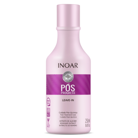 Inoar Pos progress keratin kit is used for at home-care for those who have recently had any kind of keratin smoothing treatments done to the hair