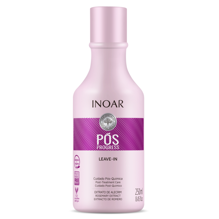 Inoar Pos progress keratin kit is used for at home-care for those who have recently had any kind of keratin smoothing treatments done to the hair