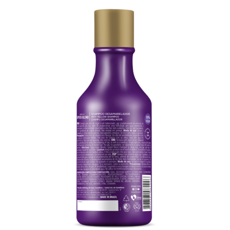 inoar absolut speed blond shampoo for blonde, silver, or gray hair