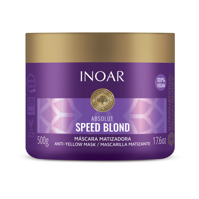 inoar absolut speed blond deep conditioning treatment mask for blonde, silver, gray hair