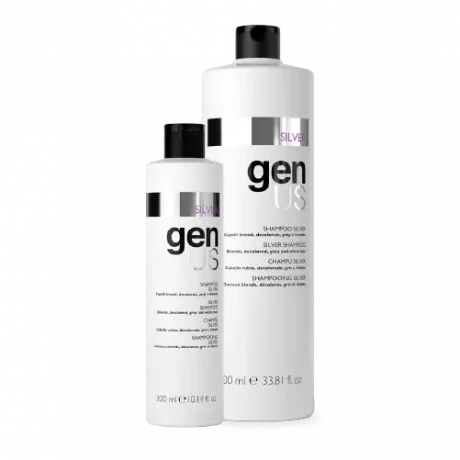 genUS silver shampoo for blond, bleached, gray and white hair